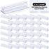 60 Pack 3 1 Inch Thyle x Sneeze Guard Gripper Sign Holder with Adhesive, Name Tag Holders for Desks Retail Wall Display