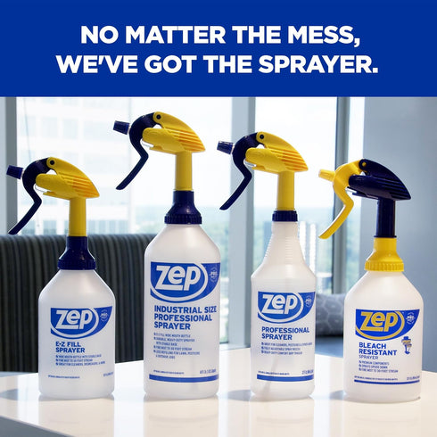 32 oz (Pack 2) ZUPRO2-30 Nozzle Zep Bleach Resistant Professional Sprayer Bottle - of - Foot Stream Spray or a Fine
