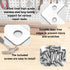 Runseaway 15Pcs 1.5"x1.5" L Shape Flat Corner Bracket, Stainless Steel Angle Plate, Heavy Duty Repair Brace with Screws