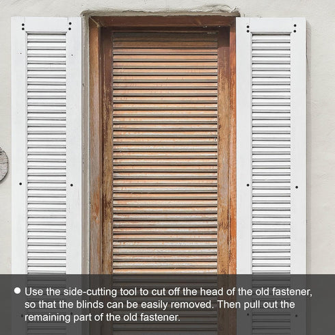 ELDGREON 3 Inch 60 Vinyl Shutter FastenerShutter Panel Pegs Plastic Shutter Screws Lok Pins Plastic Shutter Spike