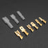 QTEATAK 2.8,4.8,6.3mm Golden Quick Splice Male and Female Wire Spade Crimp Terminal Connectors Kit