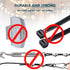 YARDHAUS Crown Elite Mini Hanging Anchors - Secure Solution for String Light Installation, 4 Pack, Up to 60'