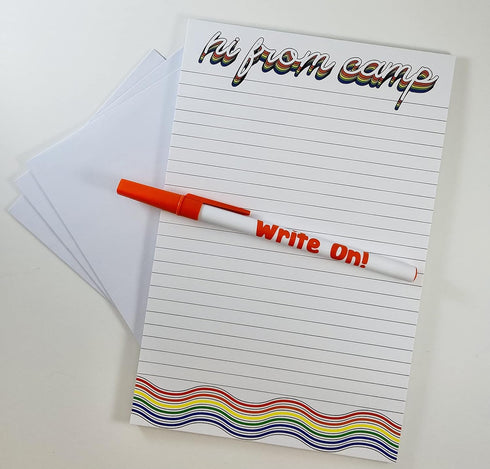 Set Hi From Camp Stationery