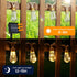 24FT 20 Bulbs, 8 Solar String Lights, Solar Outdoor String Lights, Solar Powered Patio Lights with Shatterproof