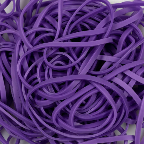 JAM PAPER Colorful Rubber Bands, Size 33, Purple, 100/Pack