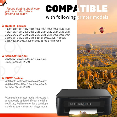 COCCINK 61XL Ink Cartridge Combo Pack for HP Deskjet 2540 2541 2542 2549 3050 3510 1510 1512 Envy 4500 4501 4502
