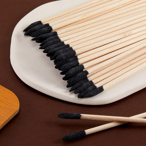 Honoson 100 Pack Sanding Sticks, Fine Detailing Sanding Twigs for Plastic Models Wood Hobby, 280 Grit