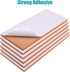 SUNGIFT Cork Bulletin Board 1/2" Thick 6 Pack Frameless Cork Tiles 17 x 8 Inch with 50 PCS Pushpins