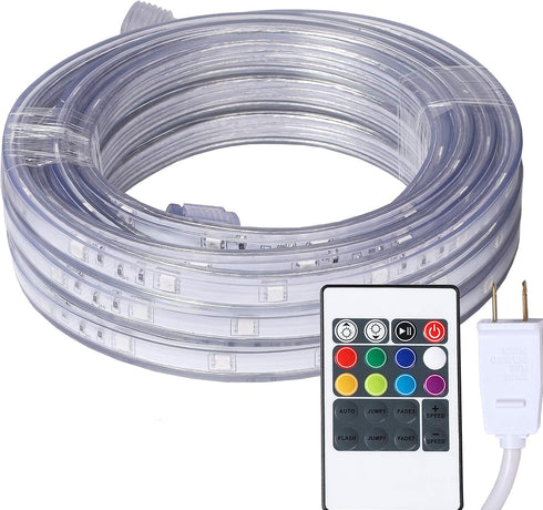 Areful 16.4 Feet Flat Flexible LED Rope Lights, Color Changing RGB Strip Light
