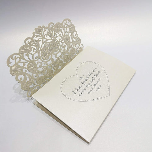 Dekali Designs Wedding Pop Up Card for Couples - Christian Card with Envelope and Bible Verse About Love (White - 5x7