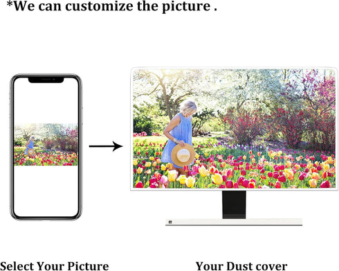 22, 23, 24, 25 Inch 24,22-25 Baocicco Amber Marble Waterproof Computer Monitor Cover Abstract Texture Full Body Cover