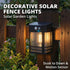 4 Pack 3 IP65 btfarm Solar Fence Lights, Motion Sensor Lights Outdoor, Lighting Modes Dusk to Dawn Solar Deck Lights