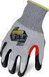 Ironclad Men's Work Glove COMMAND ILT A6 FOAM NITRILE, Large Grey/Black/Red