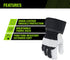 Enhanced Comfort Work Gloves with Goatskin Leather Palms for Men and Women, X-Large, Black and White