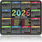 Livtoch 2026 Calendar Mouse Pad - 11.8"x9.8" Small Desk Mat Portable Computer Mousepad