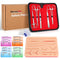 Suture Practice Kit: Complete Suture Kit with Needles, 20 Threads, 14 Pre-Cut