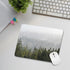Green Misty Mountain Tree Mouse Pad, Nature Landscape Square for Desk, Washable Computer Mouse Mat