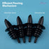 EHOMEA2Z Shaved Ice Pourers 12 Pack, Ideal for Snow Cone Syrup Bottles, Shaved Ice Syrups, Free Flow Pourers (Black)
