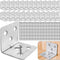 26PCS L Bracket + 156 Screws, Stainless Steel Small Corner Brace for