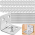 26PCS L Bracket + 156 Screws, Stainless Steel Small Corner Brace for