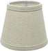 Aspen Creative 32861-2A 4" 6" 5" Small Hardback Empire Shape Chandelier Clip-On Lamp Shade, Light Grey, Top x Bottom x