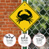 18x18 Inches, 3M Reflective.063 Crab Crossing Sign, AEGP Aluminum, Fade Resistant, Made in USA