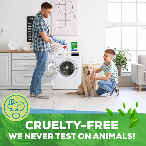100 50 Eco Washer Sheets Detergent - Loads, Zero Plastic Jugs, No Mess & Space-Saving Laundry Strips - Travel Laundry