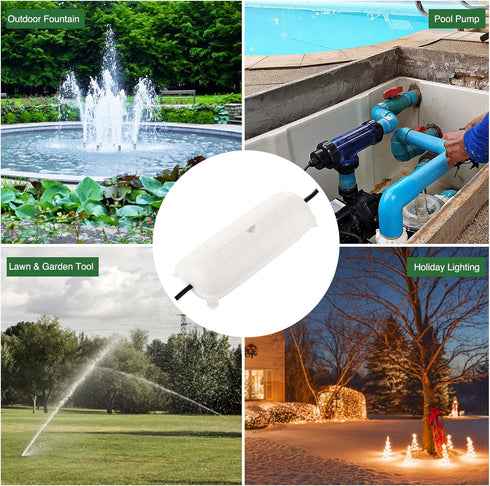 Outdoor Extension Cord Safety Cover, Waterproof Protector Seal for Electrical Connection Box, White