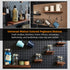 SEMPOMA 2 Pack 4''x4'' Solid Wood Pegboard Shelves Compatible with IKEA Skadis Pegboard - Walnut Finish Wall