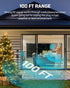 DEWENWILS 15A Outdoor Wireless Remote Control Outlet, 2 Weatherproof Sockets, 100 FT Range, 7 Inch Extension Cord, FCC