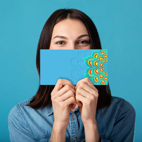 Money Envelopes for Cash, Assorted Colour Designs Money Holder, 10 Pack Gold and Silver Foil Gift Envelope