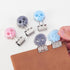 Skull Shape Medium Paper Clips, Easy Grip Binder Clips, Assorted Color, 10 Pcs/Set School Office Supplies