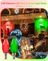 C35 Dimmable Bulbs, E12 Bulbs, 60 Bulb, 6 Pack EDISHINE St.Patrick's Day/Easter Decorations Red & Green LED Filament