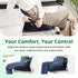 FuturaLoom Ergonomic Seat Cushion for Sciatica Relief & Long Driving - Memory Foam Back Support with Adjustable Strap