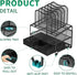 Simple Trending Mesh Desk Organizer with Sliding Drawer, Double Tray with 5 Sections File Bookshelf, Black