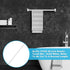 Durable Plastic Wall Mounted Replacement Towel BAR 24" Rod with Spring Loaded Ends