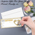 Foosproea -12 Happy Birthday Boarding Pass Card with Envelope - Golden Surprise Vacation Scratch Off Card - Birthday