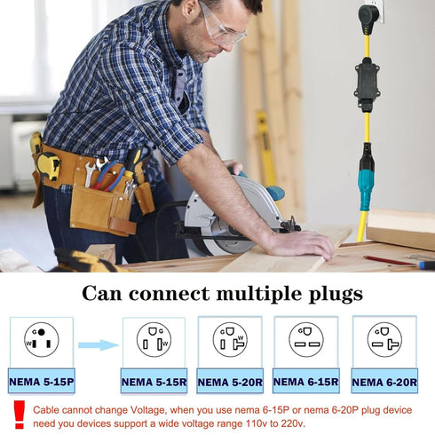 Plug,AC110V Switch,AC110V/120V/250V/20A Outlet,164FT Outdoor Wireless Remote Control Outlet Waterproof Remote Control
