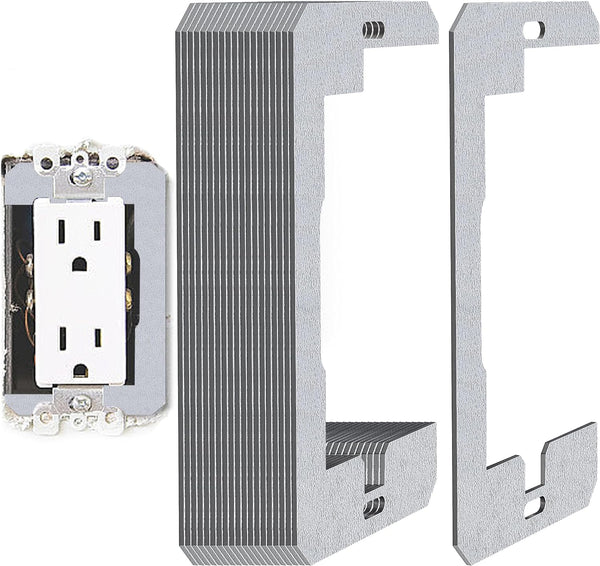 20 Pcs Wall Plate Spacer - Metal Flush Fit Device Leveling Plates for Electrical Outlet and Boxes