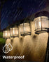 8 Pack Solar Fence Lights Outdoor, Waterproof Solar Lights Outdoor, Outdoor Solar Light Fence Light for Garden Fence