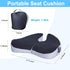 Travel Seat Cushion for Airplane, Foldable Hemorrhoid Pillows for Sitting, Airplane Seat Cushion for Long Flights