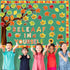 gisgfim Fall Classroom Tree Bulletin Board Set, Motivational Decorations with Leaves Cutouts for School