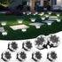 BANBANJO Solar Ground Lights Outdoor, 8 Pack Solar Lights Outdoor Waterproof, Mini Flat