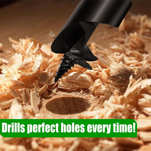 1" x 10" Long Scotch Eye Hand Wood Auger Drill Bit, Manual Hole Maker for Bushcraft and Camping Survival Tool