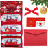 Mowpun 4 sets 6 of Christmas Cash Envelope Book with Slots, Money Holders for Cash Gift Cards with Red Envelope
