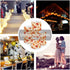 Cozeyat 4 Pack Fall Leaf Flameless Candles Battery Operated LED Pillar Candles with Remote Control Timer Color Changing