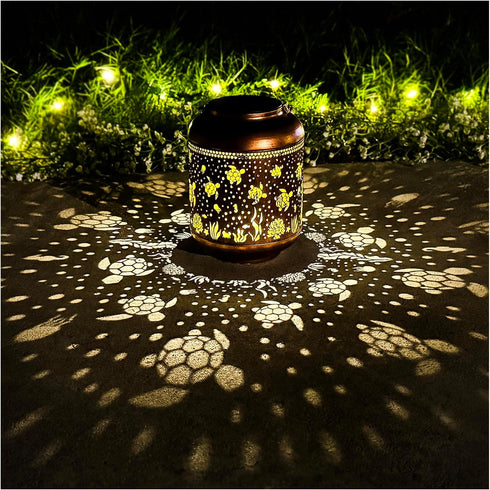 Mothers Day Gifts for Mom Sea Turtle Solar Lanterns Outdoor Waterproof,Hanging Solar