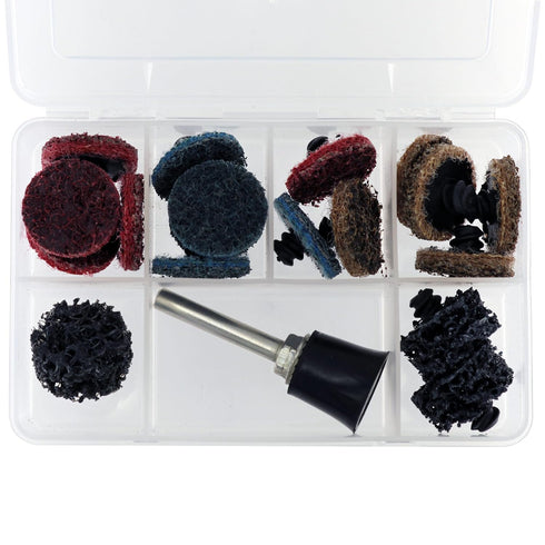 PN-16406 1 19 Shark Industries Mini Surface Prep Kit with Backing Pad/Holder. Quick Change Surface Prep Discs. Use