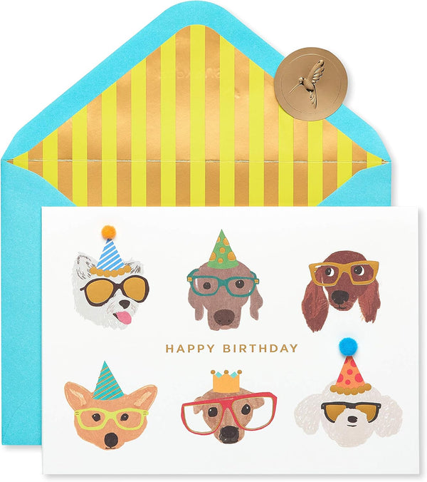 Papyrus Dog Birthday Card - Celebrating You Today