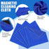 Nuenen Magnetic Cleaning Cloth, Microfiber Dry Erase Eraser, Reusable Washable Dry Erasers for Office Classroom
